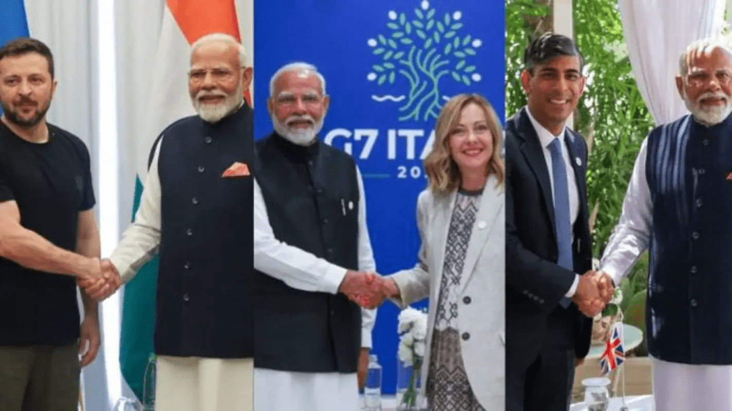 modi visits italy for g7