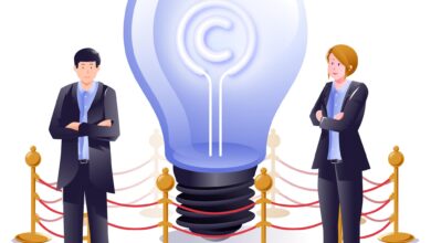 a man and woman standing next to a light bulbCompanies Offering Intellectual Property Services